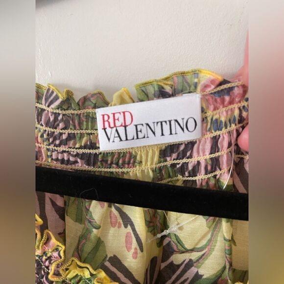 NWT REDValentino Floral Print Blouse – Size 44 (US 8) - Picture 4 of 5
